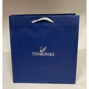 Authentic Swarovski Empty Shopping Paper Gift Bags 9.5 X 9 X 4.5” Set Of 2